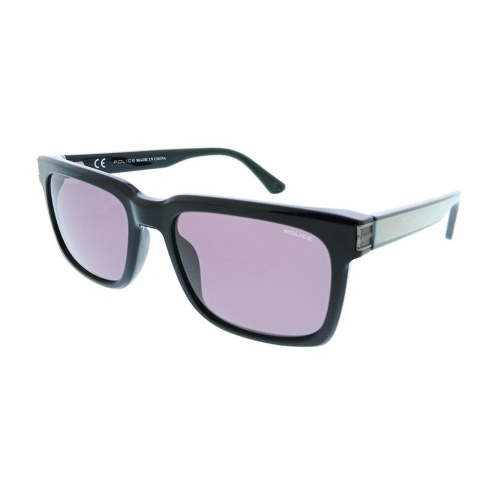 POLICE PLF12 700 Black Square Mens Sunglasses